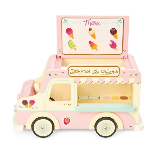 Houten ijscowagen